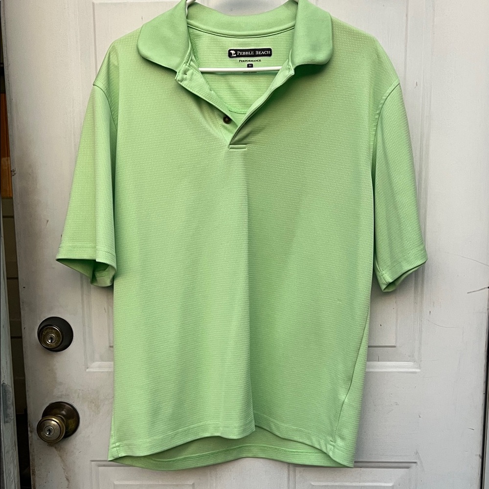 Pebble Beach Men's Light Green Polo Shirt